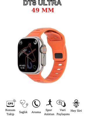 Genel Tedarik 49 mm Ekranlı Gps ve Nfc Özellikli Akıllı Saat, Nabız ve Uyku Takibi ile Sesli Görüşme Imkanı Sunar