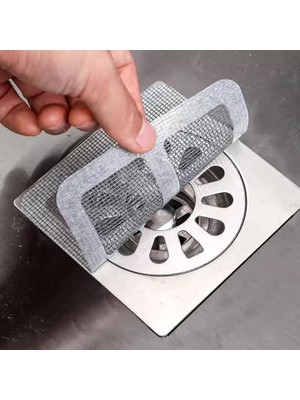 Esranın Dünyası Mayaglory 10 Adet Tek Kullanımlık Yapışkanlı Gider Süzgeci, Haşere ve Böcek Önleyici, Banyo ve Mutfak Için Saç Tutucu Süzgeç Filtre, Su Geçirmez File Yapışkanlı Lavabo Filtresi
