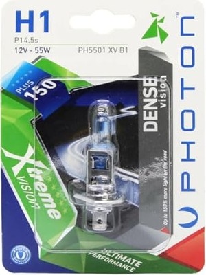 MarkEntegra Photon Ampul H1 12V 55W Xtreme Vision +%150 Fazla Işık (Tekli Blister) Pht PH5501 Xv B1
