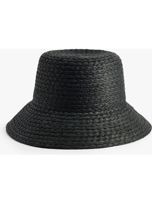 Koton Bucket Hasır Şapka