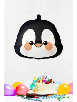 MarkEntegra Penguen Kafası Folyo Balon Penguen Balon