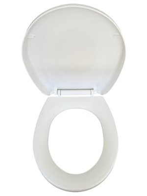 MarkEntegra Klozet Kapağı, Akdeniz Modeli Duroplast Malzeme, Beyaz, Oval, Yavaş Kapanır ve Normal Kapanır Model, Tak Çıkar Menteşe Modeli (Standart Model)