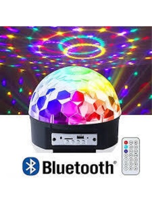 Genel Tedarik Siyah Bluetooth Hoparlör, Disko Topu Işıklı ve Projeksiyonlu, Çoklu Cihaz Bağlantılı