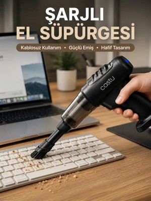 Uslucan Alışveriş 2'si 1 Arada Şarjlı Temizlik Cihazı Çok Amaçlı
