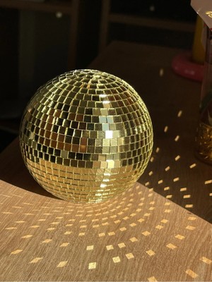 Empressco Disko Topu Gold Dekorasyon Disco Heart Pinterest Aynalı Y2K 10 cm