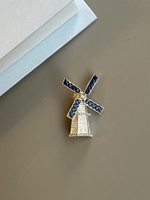 Royaleks Yel Değirmeni Broş - Altın
