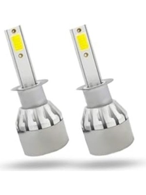 Hakay Trendlıfeoto H1 LED Xenon Mini Far Ampul Şimşek Etkili H1 Beyaz