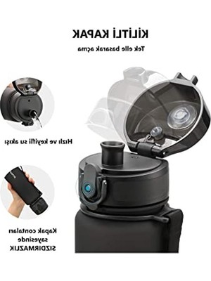 Hakay Koku Yapmayan 800ML Tritan Su Matarası, 25 cm Boy