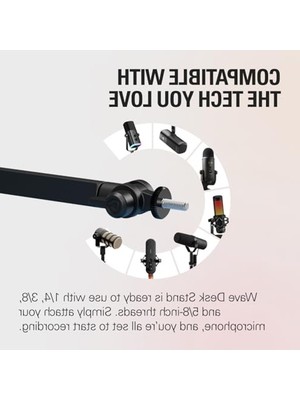 Hakay Ayarlanabilir Masa Standı, Mikrofonlar Için Uygun