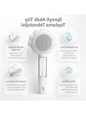 Hakay Su Hazneli Kendinden Temizlemeli Tarak - Paslanmaz Çelik Uç