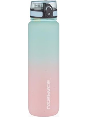 Hakay 1000ML Kapasiteli Çift Renkli Motivasyonel Su Matarası, Sızdırmaz Kapak