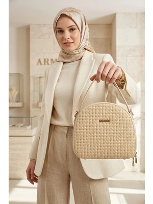 Armine 408-26Y Kadın Kol ve Omuz Çantası Krem