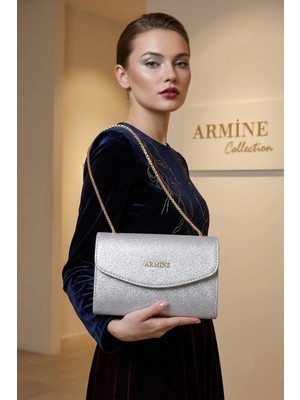 Armine C14-26Y Kadın El ve Omuz Çantası Gümüş