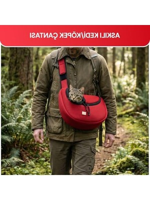 Hakay Ayarlanabilir Askılı Nefes Alabilen Kedi ve Küçük Köpek Taşıma Çantası