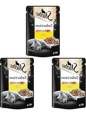 Hakay Sheba Yetişkin Tavuklu Yaş  85 Gram (3 Paketi)