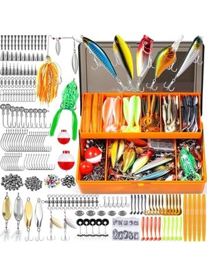 Hakay Balık Avı Seti, 404 Parça, Yem ve Kanca ile Tam Set