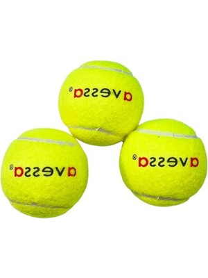 Hakay Avessa Tenis Topu, 3'lü Paket, Hoby ve Amatör Kullanım, Sarı, TT-100