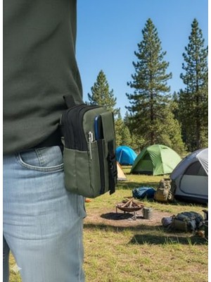 Hakay Çok Bölmeli Naylon Taktik Kemer Çantası, Telefon Taşıyıcı, Outdoor Kullanım