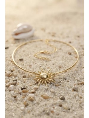 Aydogan's Ayd Güneş Model Gold Renk Choker Kadın Kolye TJ-BKO11152