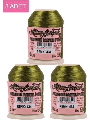 Royaleks Group 3 Adet Altınbaşak Oya ve Dantel Ipi 20 gr - Royaleks - No: 434