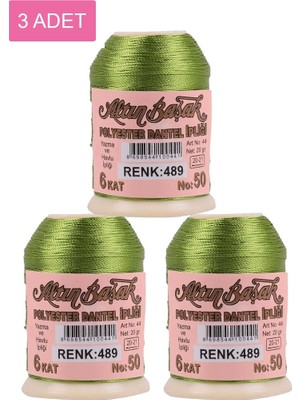Royaleks Group 3 Adet Altınbaşak Oya ve Dantel Ipi 20 gr - Royaleks - No: 489