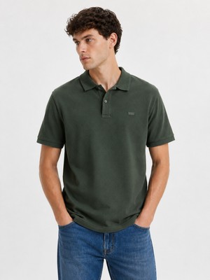 Levi's Orıgınal Erkek Koyu Yeşil Polo Yaka T-Shirt 00AUR-0001