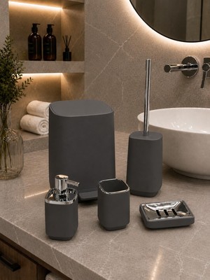 Acar Astorıa Akrilik 5 Li Banyo Seti