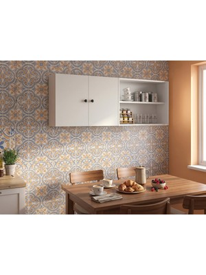 Kenz Life Kenzlife Hazır Mutfak Dolabı Bera Mat Beyaz 160*60*22 Arkalıklı Suntalam