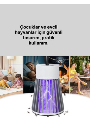 Mrt Teknik Kamp ve Bahçe Için Şarjlı Böcek Kovucu Lamba