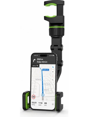 Mrt Teknik Araç Içi Dikiz Aynası Telefon Tutucu 360° Dönebilen Katlanabilir