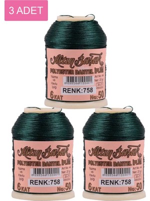 Royaleks Group 3 Adet Altınbaşak Oya ve Dantel Ipi 20 gr - Royaleks - No: 758