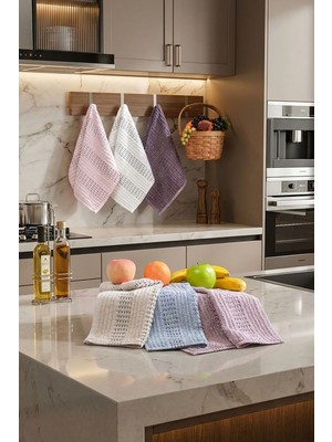 Arvonx 6’lı Pamuklu Mutfak Havlu Seti Soft Touch 30X45 cm