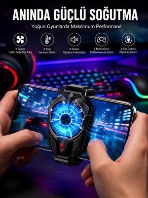 My Best Store Telefon Soğutucu Fanlı Güçlü Motor Radyotör Soğutucu
