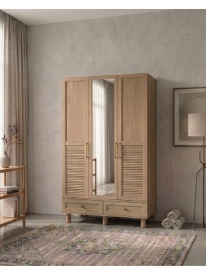 Aydınev Venedik Mdf 3 Kapılı Ayanlı Dolap
