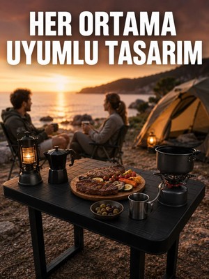 Mrt Teknik Çok Amaçlı Katlanır Kamp Masası Dayanıklı Piknik Balkon Bahçe Masası