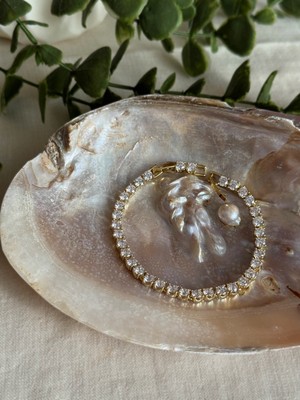 Xuping Jewelry Gold Kaplama Zirkon Taşlı Su Yolu Bileklik