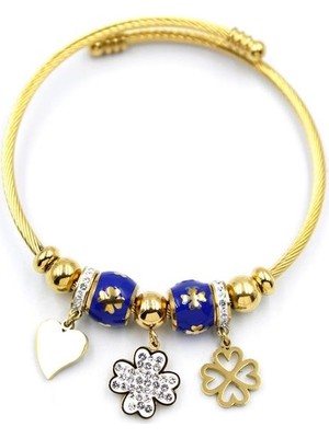 Royaleks Yonca Charm Bilezik - Altın