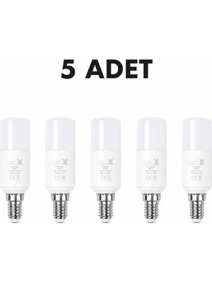 Uzman Dörtler - Ledx 7W E- 14 Duylu Silindir LED Ampul 5 Adet