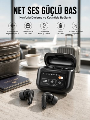 sbodurhome Kablosuz Kulaklık Yeni Nesil Bluetooth Kulaklık Anc Özelliği