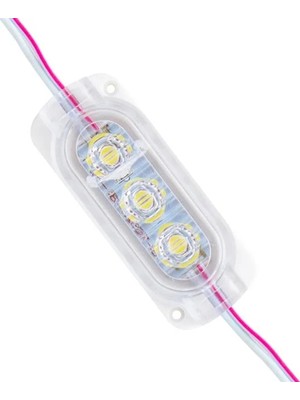 Powermaster 12 Volt 0.6 Watt Soğuk Beyaz 2835 65 x 25 mm IP65 120 Lümen 160 Derece Modül LED
