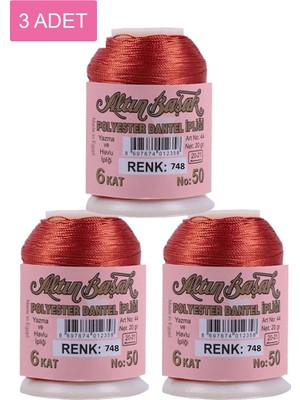 Royaleks Group 3 Adet Altınbaşak Oya ve Dantel Ipi 20 gr - Royaleks - No: 748