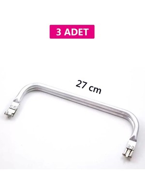 Royaleks Gizli Metal Çanta Bursu – 3 Adet - 27 cm - Metal Çanta Aparatı Çanta Aksesuarı