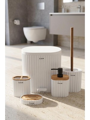 Acar Akrilik 5 Li Banyo Seti