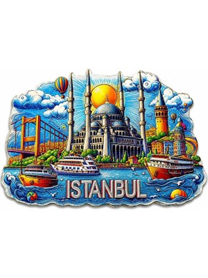 Mudanis Istanbul Temalı Silikon Buzdolapı Süsü Magnet ALK5375