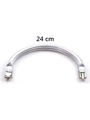 Royaleks Gizli Metal Oval Çanta Bursu – 24 cm - Metal Çanta Aparatı Çanta Aksesuarı