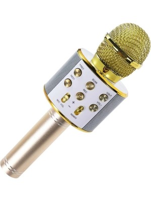Genel Tedarik Bluetooth Bağlantılı Mavi Karaoke Mikrofon 2 Yıl Garantili - Elektronik - Müzik Sistemleri
