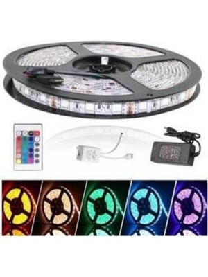 Genel Tedarik LED Işık Beyaz Renk 5 Metre 12 Volt Uzaktan Kumandalı Enerji Tasarruflu Şerit - Diğer Batarya Türü