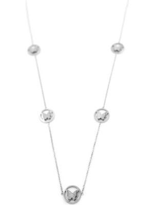 Royaleks Kelebek Kolye - 90 cm - Gümüş