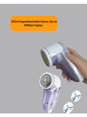 Twin Store Tüy ve Tiftik Temizleyici – 3 Bıçaklı, 200ML Kapasiteli
