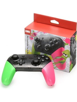 Genel Tedarik Joystick Bluetooth Bağlantılı Yeşil Renk Nintendo Switch Uyumlu Kablosuz Oyun Kolu